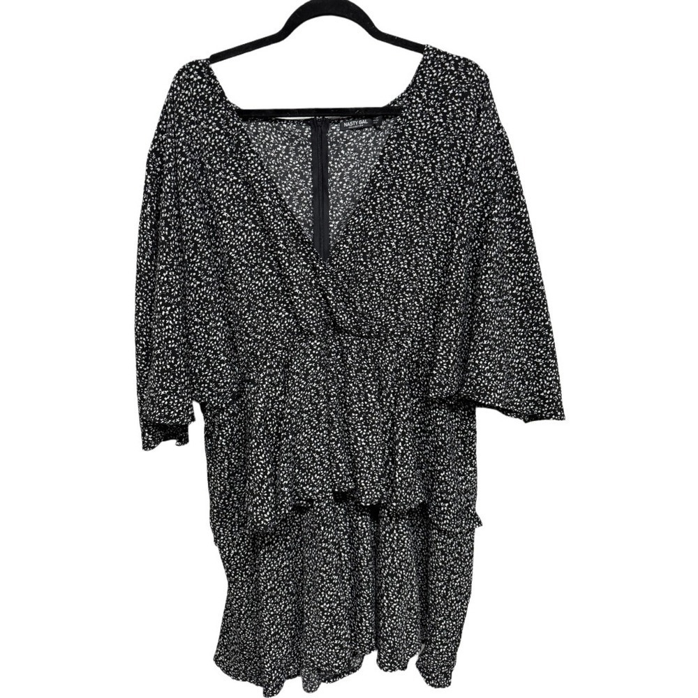Nasty Gal Black and White Mini Dress